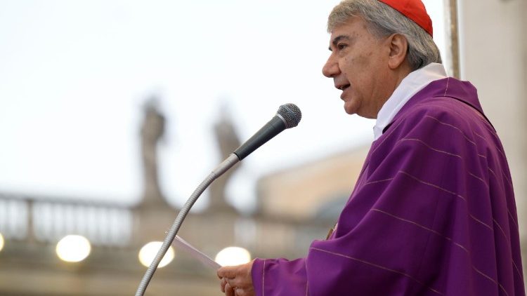 Cardinale Domenico Battaglia Arcivescovo di Napoli inaugurazione anno accademico Facoltà Teologica.