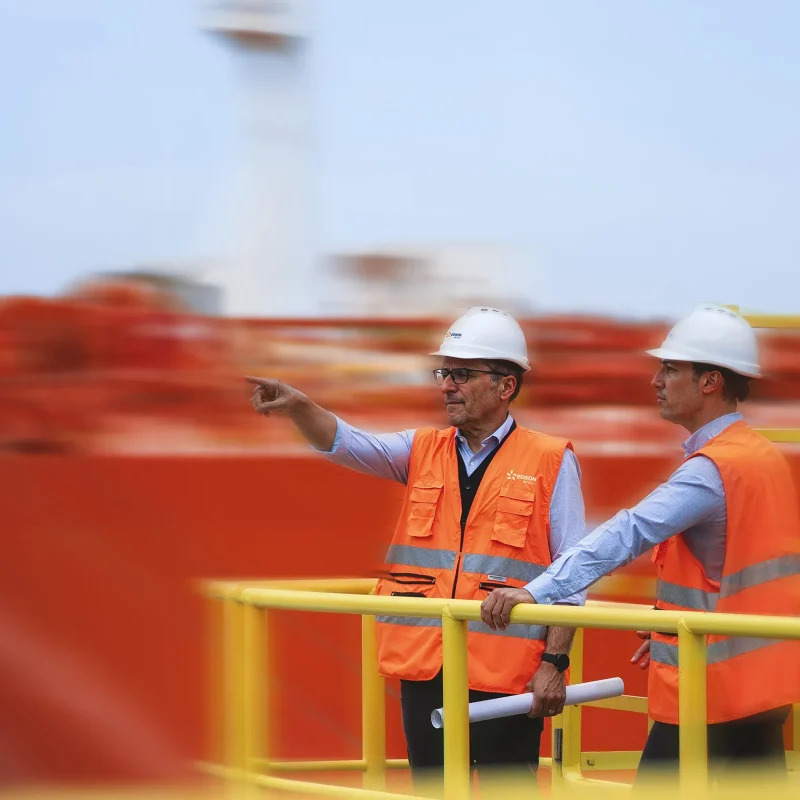 Parco eolico Edison con pale di ultima generazione.